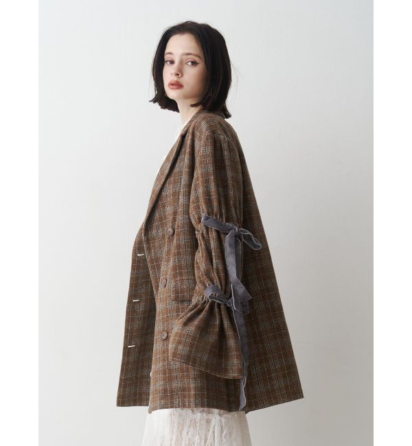jouetie「スリーブリボンジャケットコート」|テーラードジャケット|