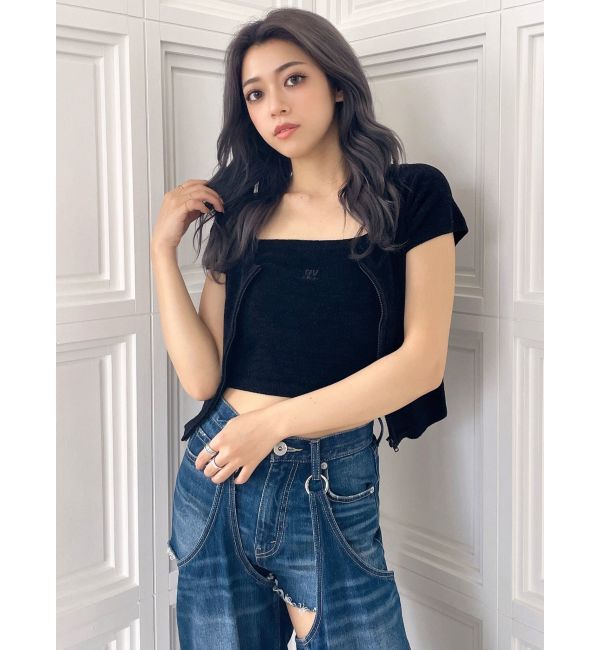 GYDA「Square gydaキャミアンサンブル」|カーディガン|