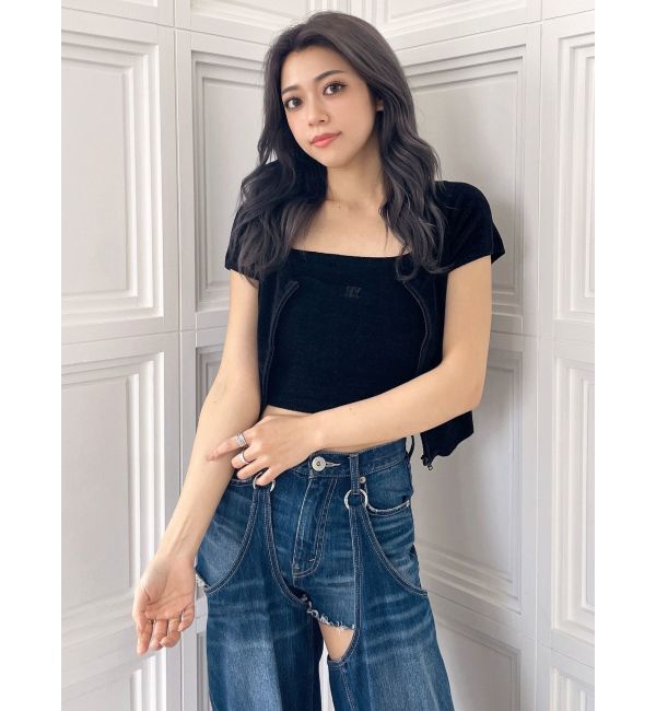 GYDA「Square gydaキャミアンサンブル」|カーディガン|