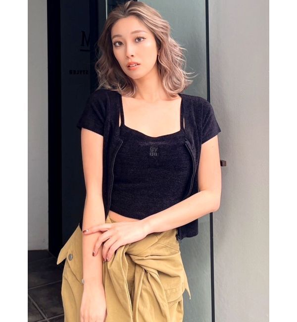 GYDA「Square gydaキャミアンサンブル」|カーディガン|