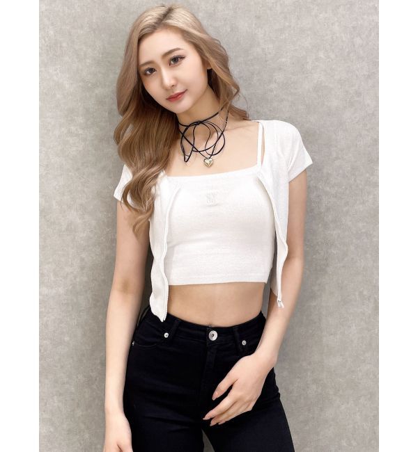 GYDA「Square gydaキャミアンサンブル」|カーディガン|