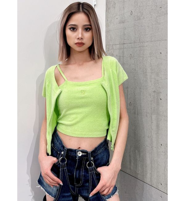 GYDA「Square gydaキャミアンサンブル」|カーディガン|