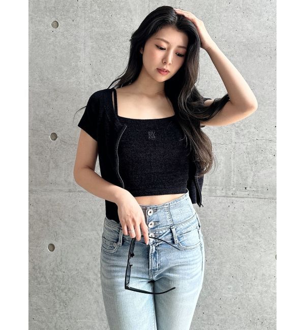 GYDA「Square gydaキャミアンサンブル」|カーディガン|