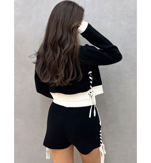 GYDA「サイドレースアップアンサンブルニット【SETUP着用可】」|ニット・セーター|