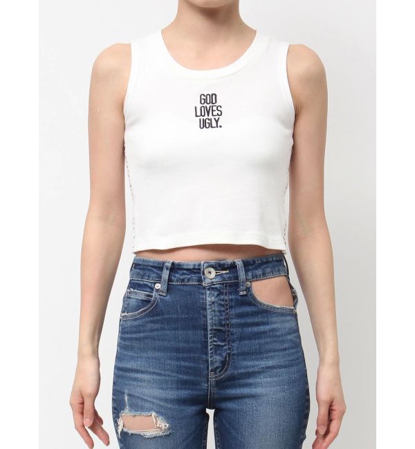 GYDA「GOD LOVES UGLYサイドレースタンクトップ」|タンクトップ|