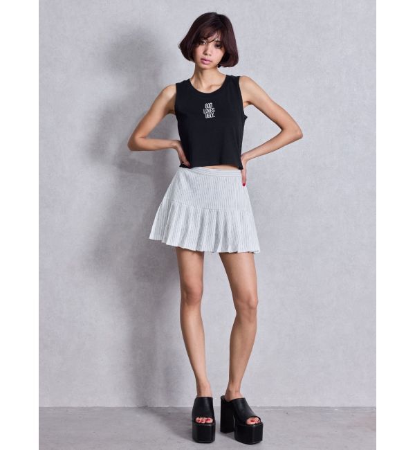 GYDA「GOD LOVES UGLYサイドレースタンクトップ」|タンクトップ|