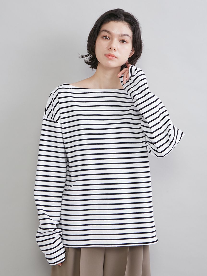Mila Owen「ボートネックボーダーＴシャツ」|Tシャツ・カットソー|