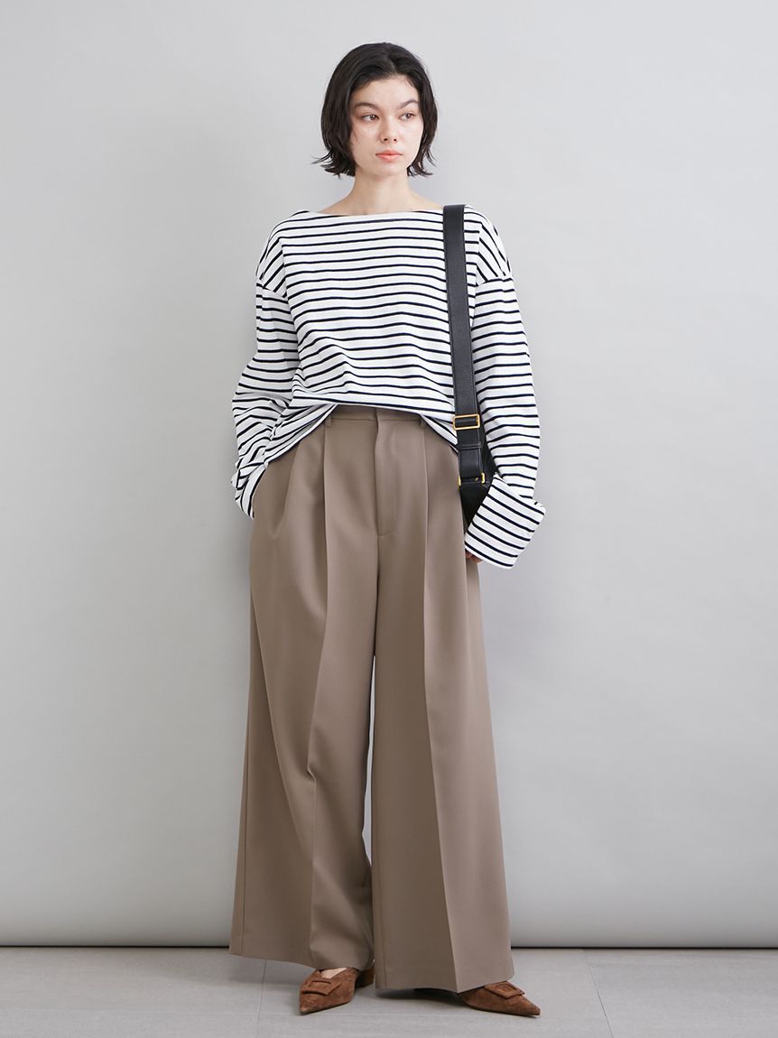 Mila Owen「ボートネックボーダーＴシャツ」|Tシャツ・カットソー|