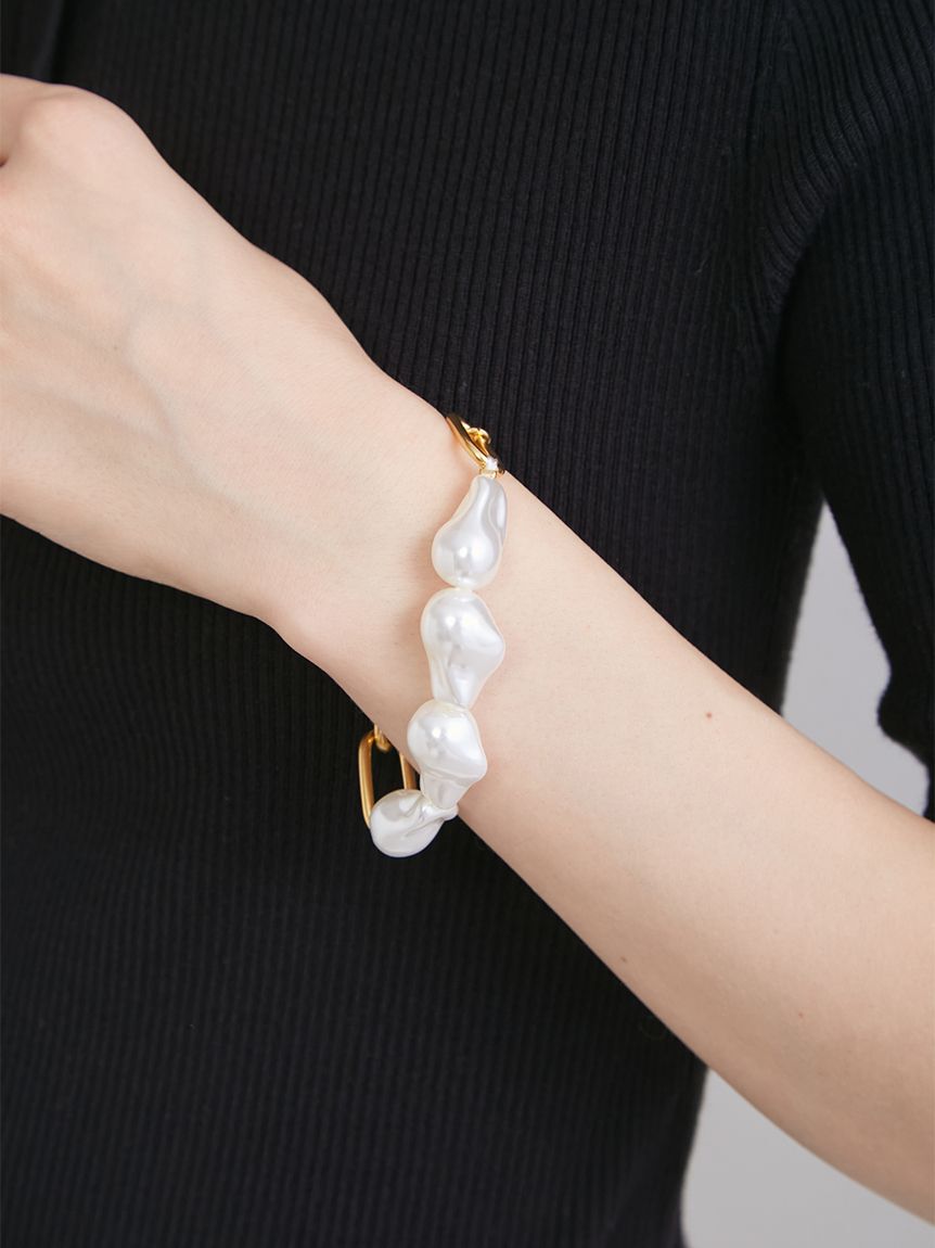 Mila Owen「パールチェーンブレス」|ブレスレット・バングル|GLD