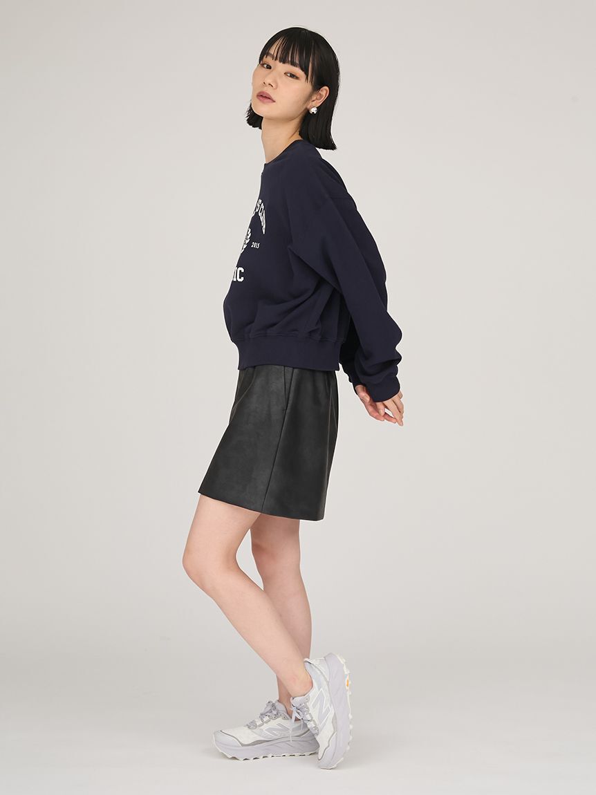 emmi atelier「カレッジロゴスウェットトップス」|スウェット・ジャージ|