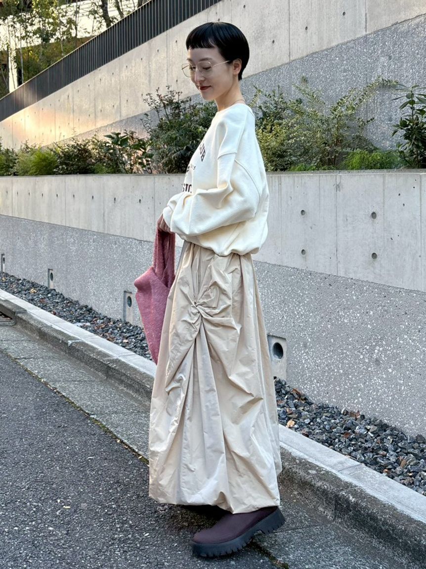 emmi atelier「カレッジロゴスウェットトップス」|スウェット・ジャージ|