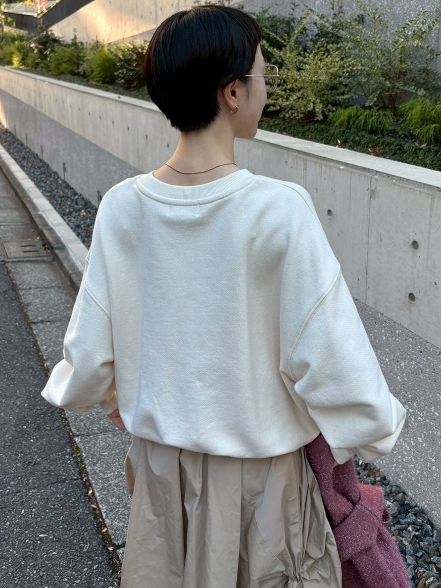 emmi atelier「カレッジロゴスウェットトップス」|スウェット・ジャージ|