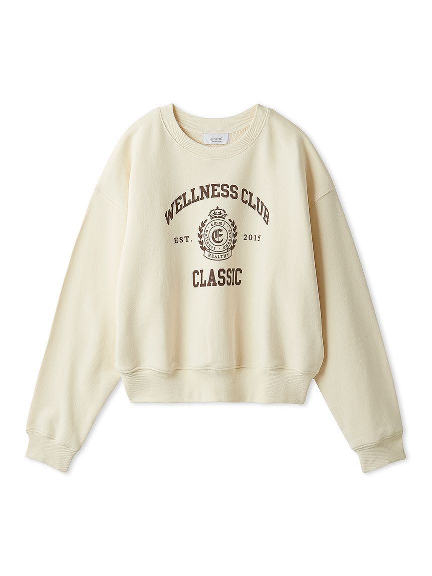 emmi atelier「カレッジロゴスウェットトップス」|スウェット・ジャージ|