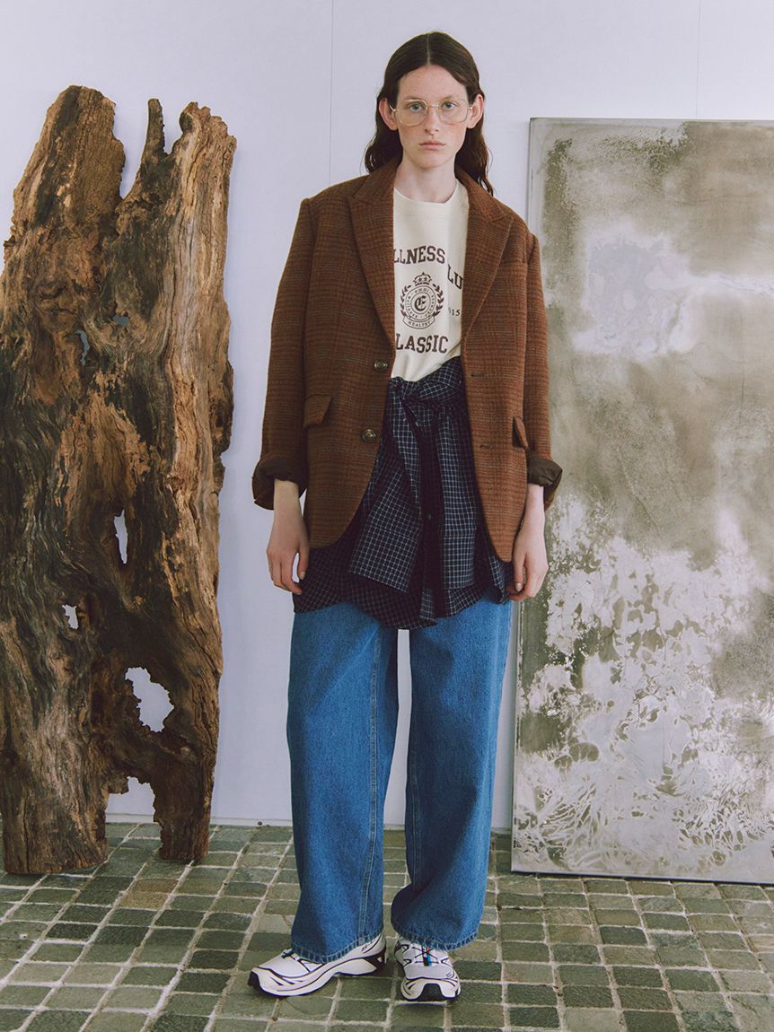 emmi atelier「カレッジロゴスウェットトップス」|スウェット・ジャージ|