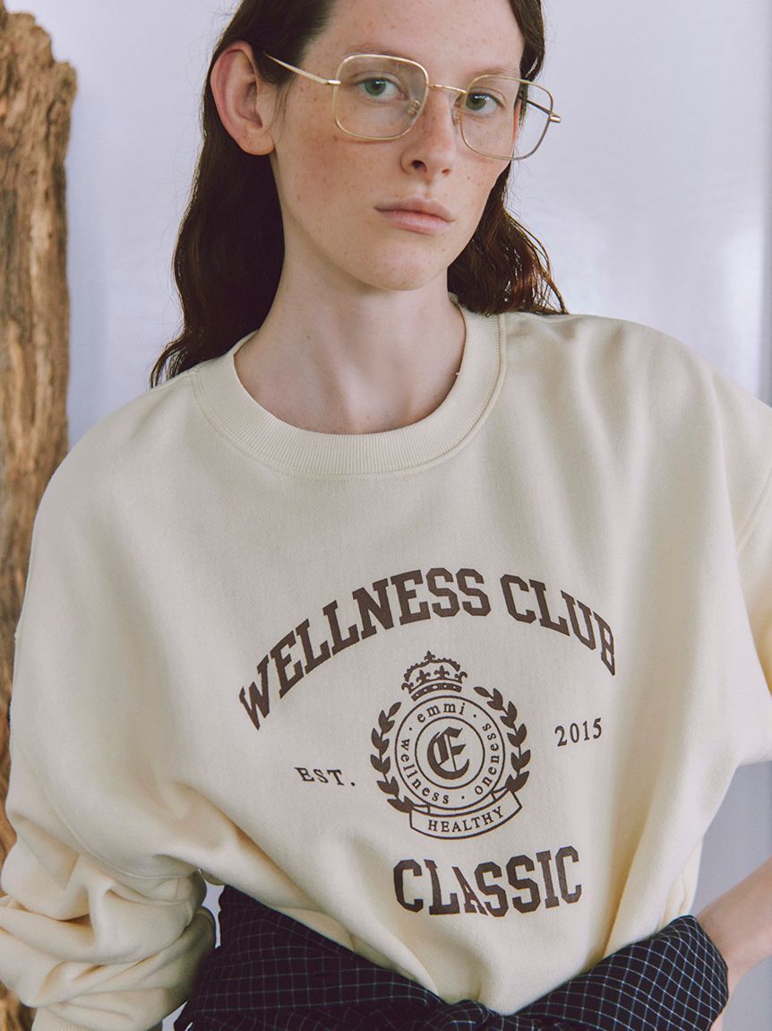 emmi atelier「カレッジロゴスウェットトップス」|スウェット・ジャージ|