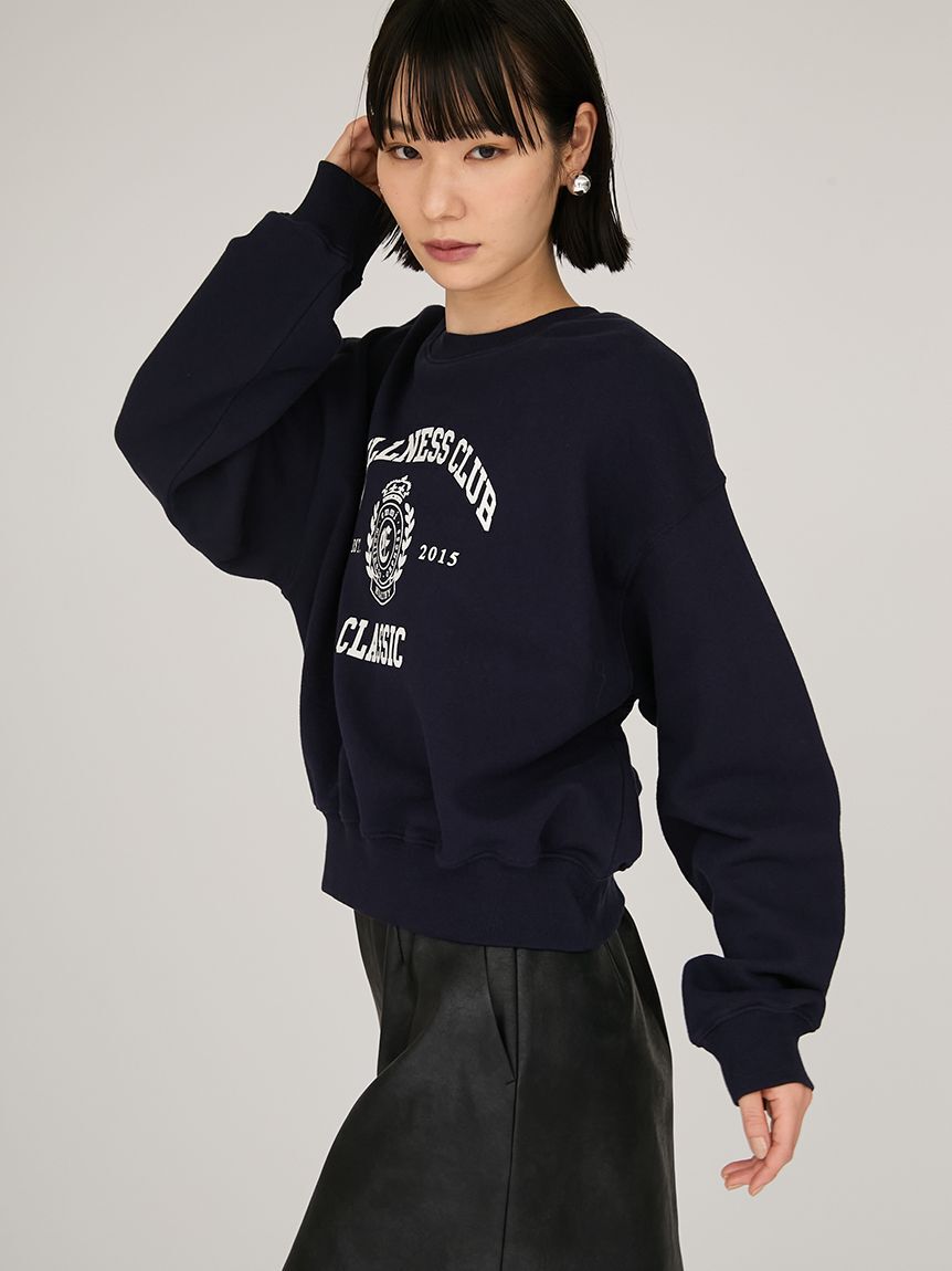 emmi atelier「カレッジロゴスウェットトップス」|スウェット・ジャージ|