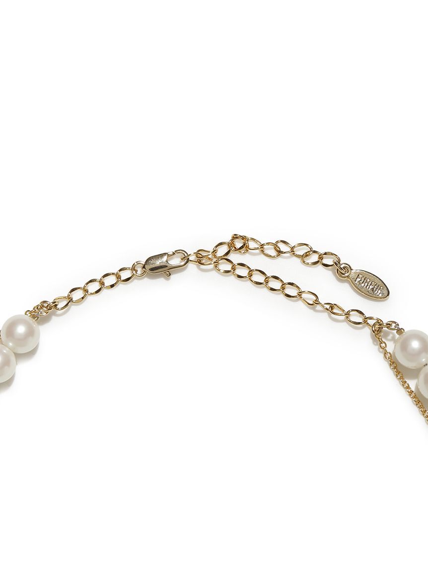 FURFUR「ロゴパールネックレス」|ネックレス|