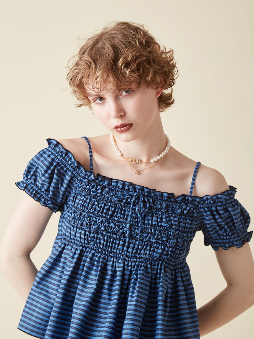 FURFUR「ロゴパールネックレス」|ネックレス|