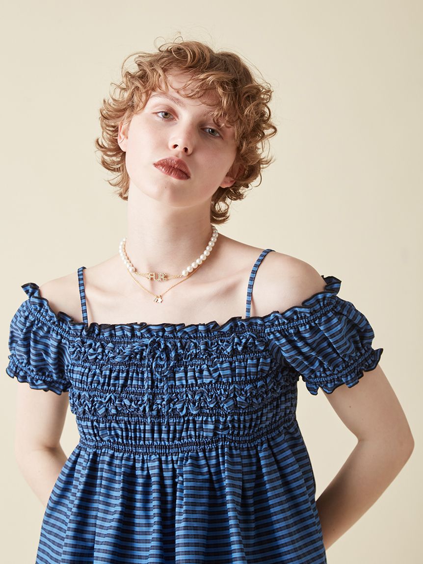 FURFUR「ロゴパールネックレス」|ネックレス|