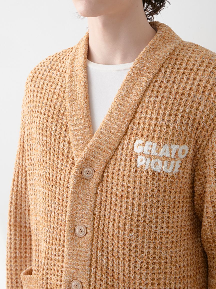 GELATO PIQUE HOMME「【HOMME】メランジワッフルカーディガン」|カーディガン|