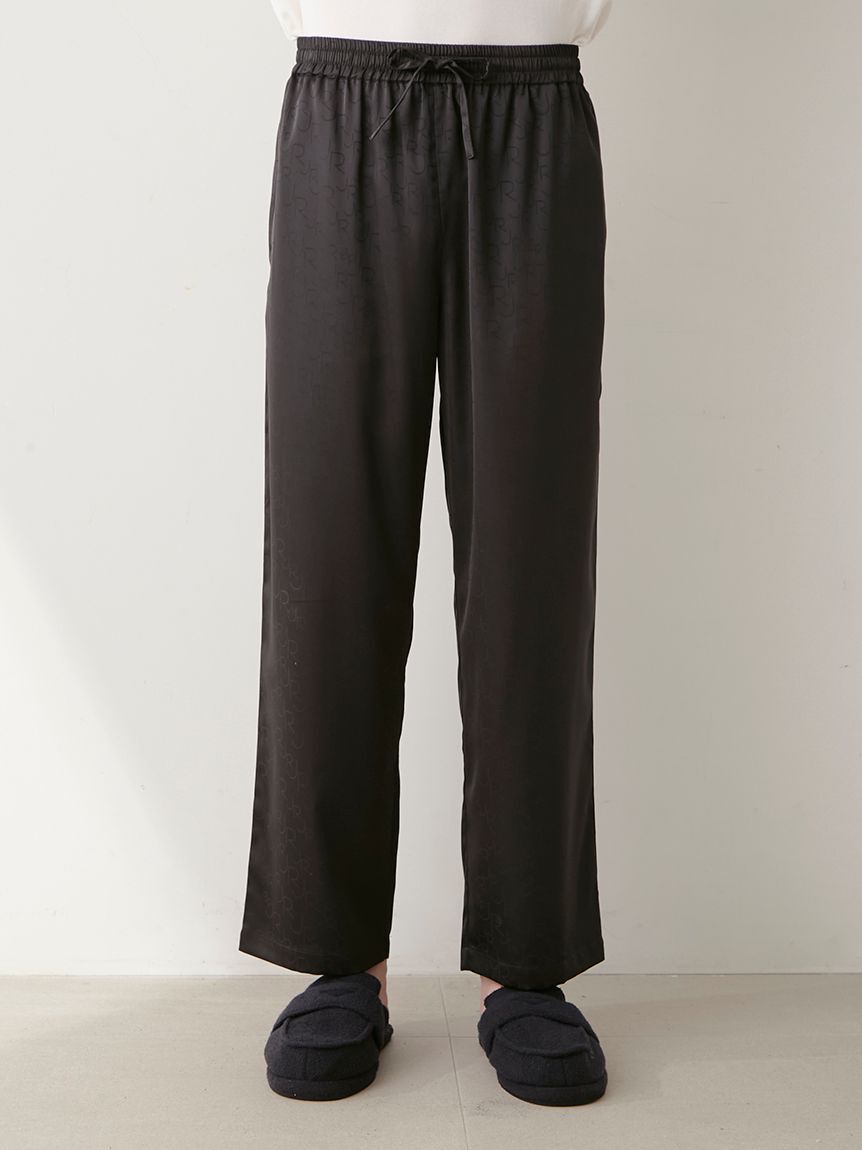 GELATO PIQUE HOMME「【JOEL ROBUCHON】【HOMME】サテンジャガードロングパンツ」|ルームウェア|