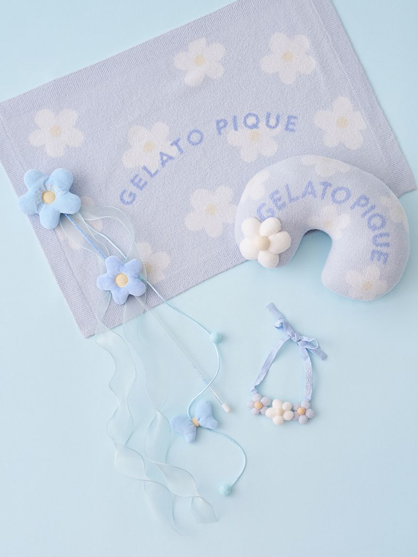  GELATO PIQUE CAT&DOG「【CAT&DOG】スムーズィーフラワーモチーフニットピロー」|その他|