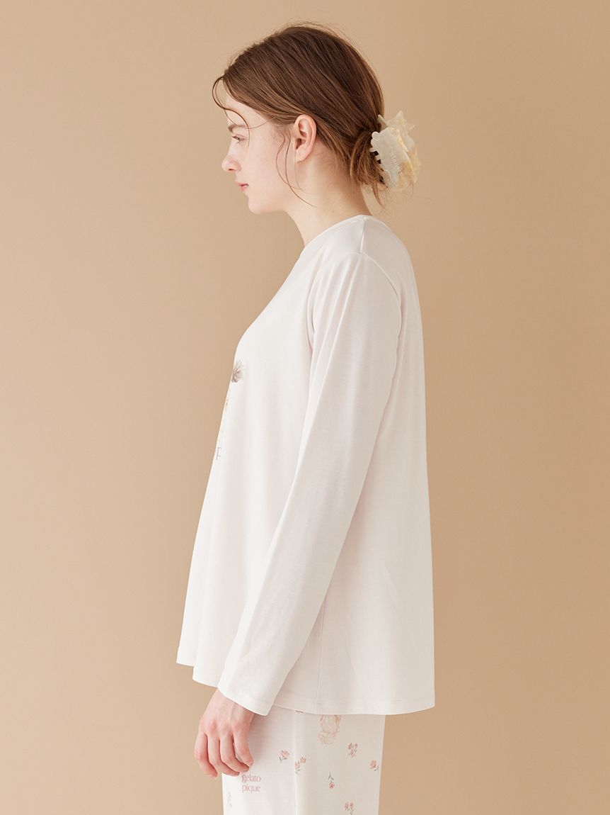gelato pique「キャットワンポイントロンT」|ルームウェア|