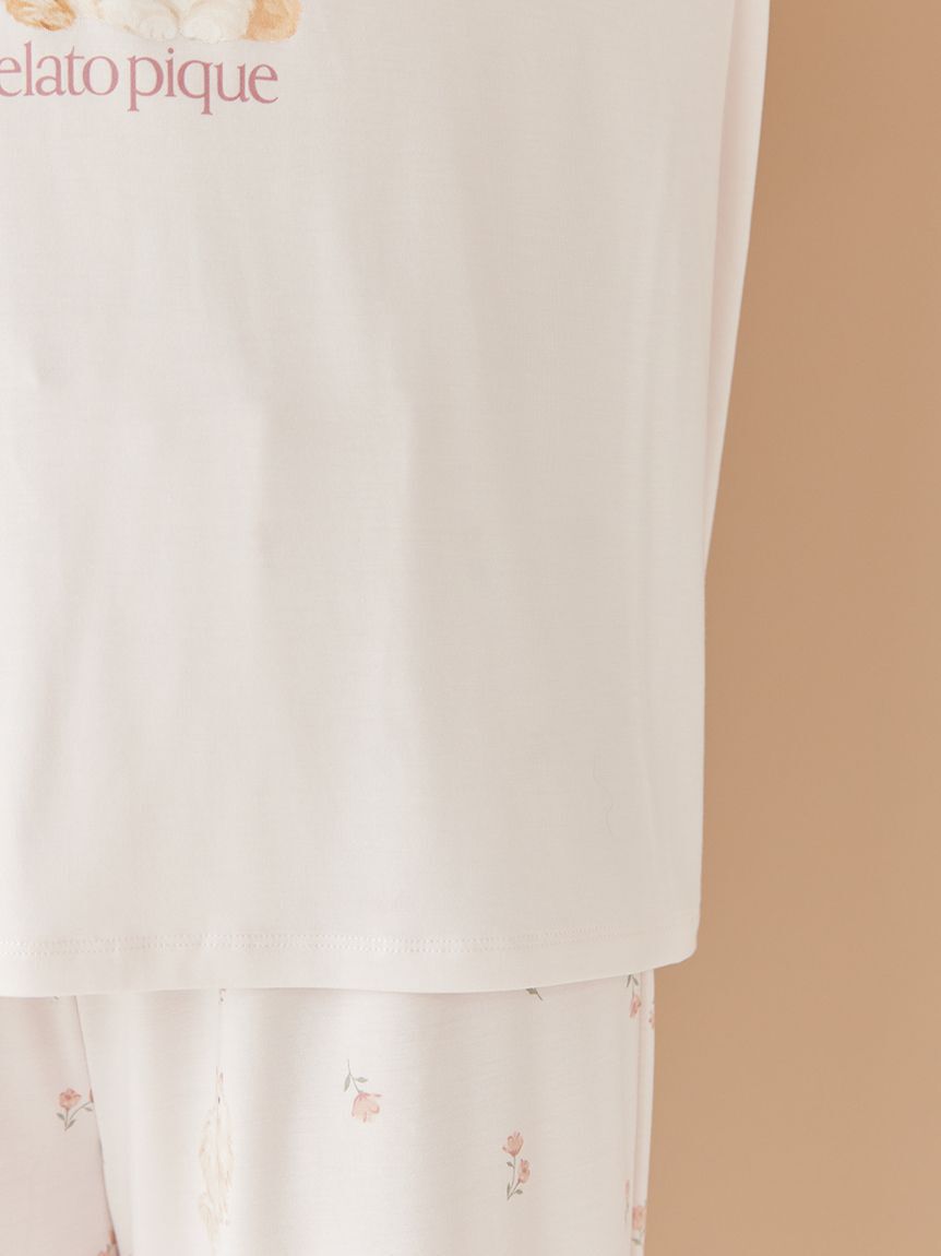 gelato pique「キャットワンポイントロンT」|ルームウェア|