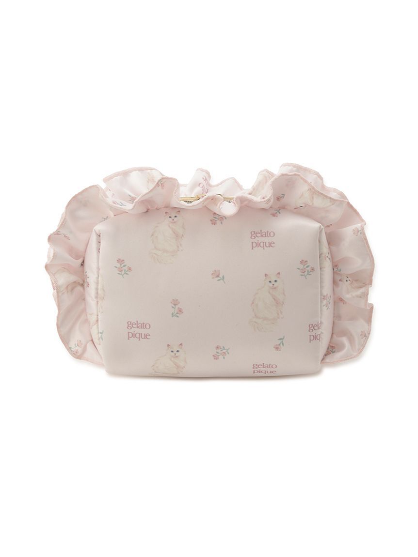gelato pique「フラワーキャット柄ポーチ」|ポーチ|