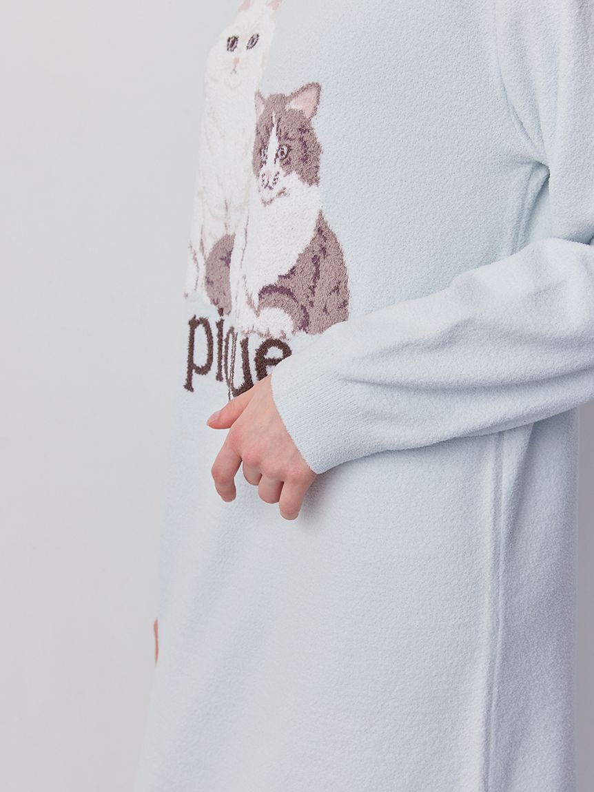 gelato pique「エアリーモコキャットジャガードワンピース」|ルームウェア|