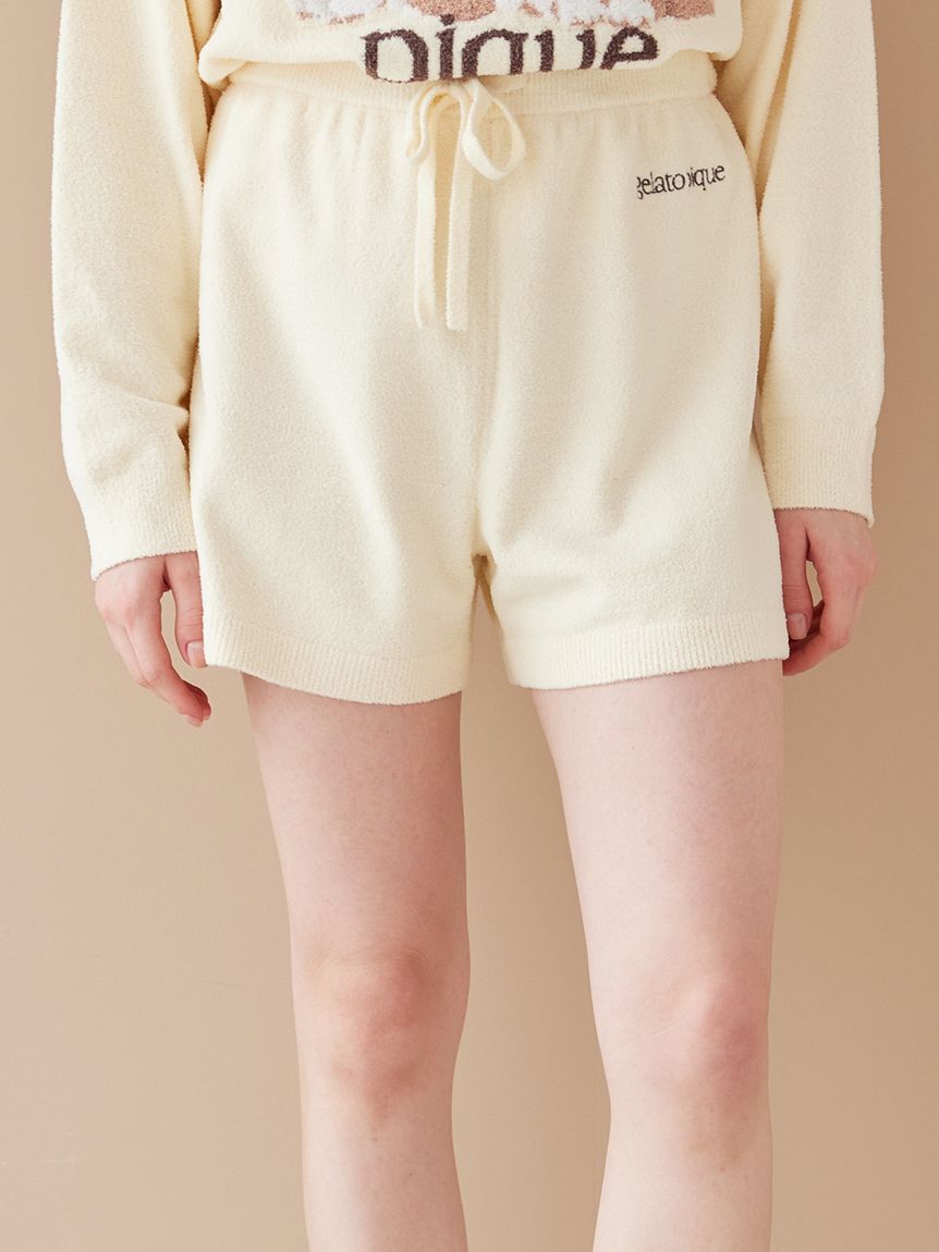 gelato pique「エアリーモコロゴ刺繍ショートパンツ」|ルームウェア|