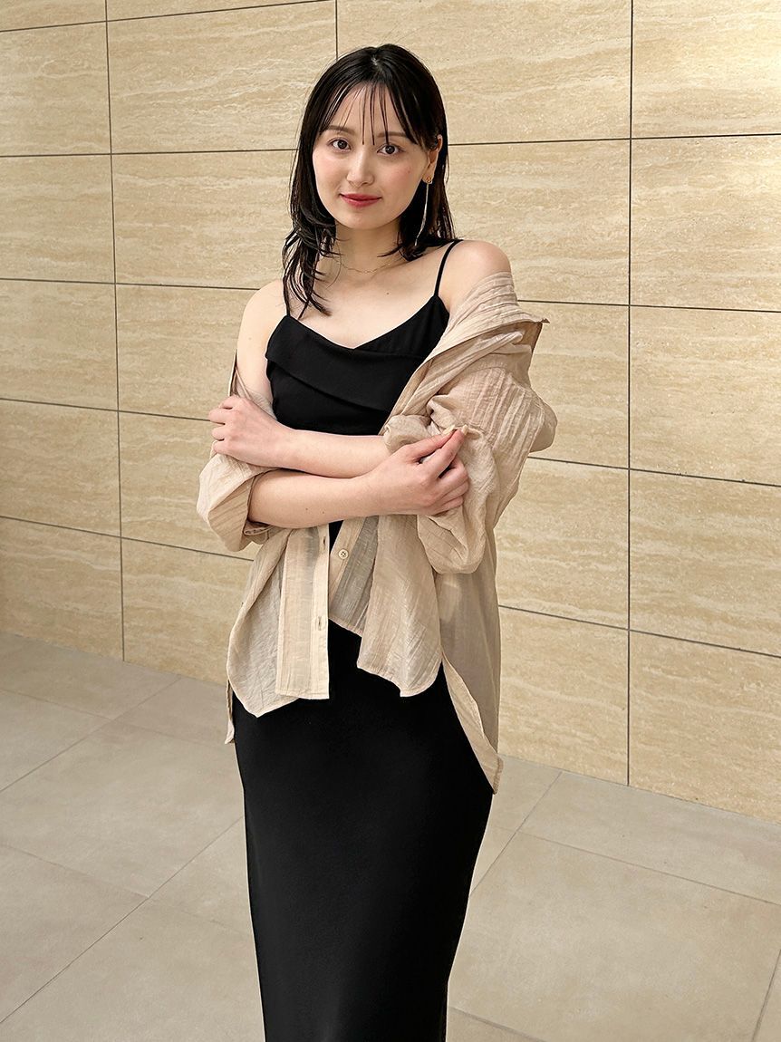 SNIDEL「シアーシャツ」|シャツ・ブラウス|