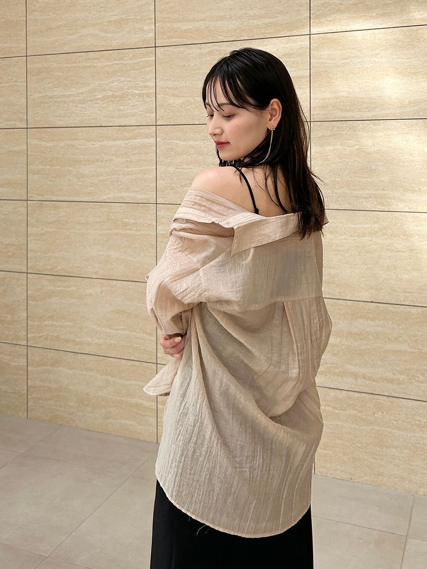SNIDEL「シアーシャツ」|シャツ・ブラウス|