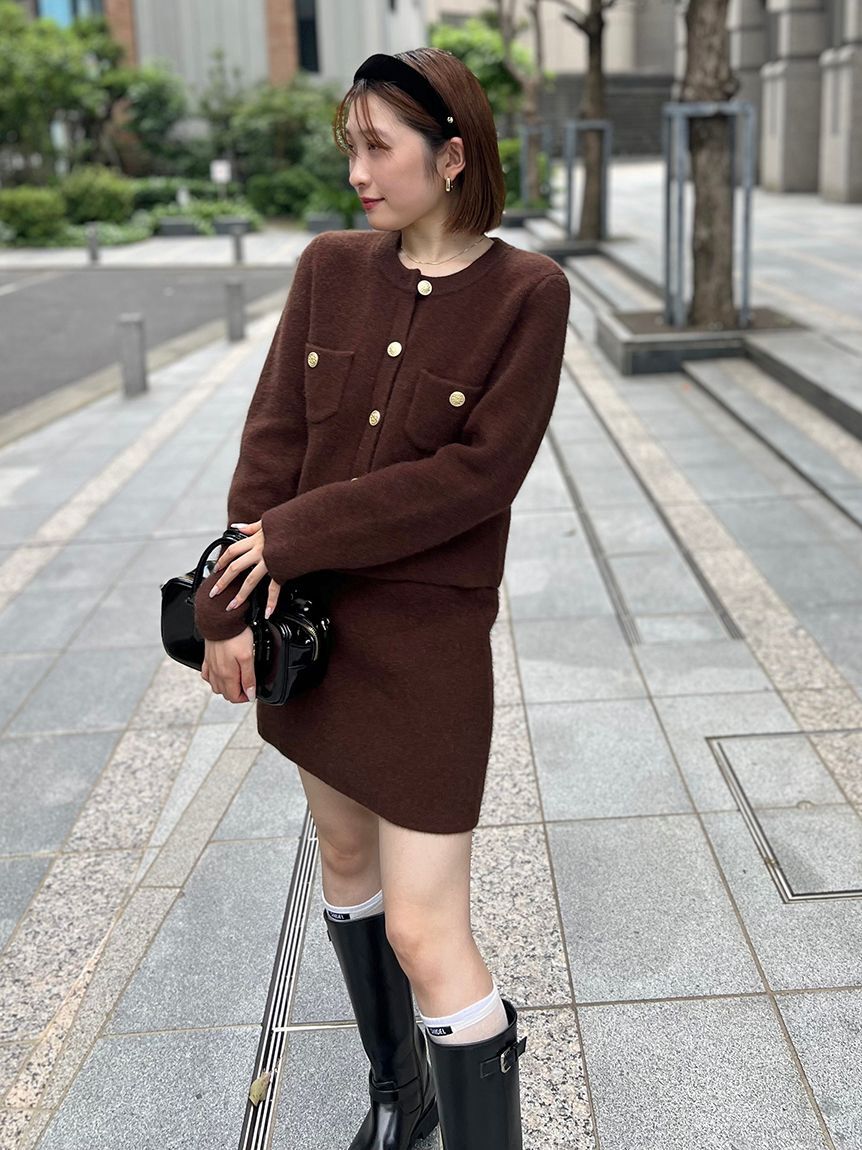 SNIDEL「フォックスニットスカート」|スカート|