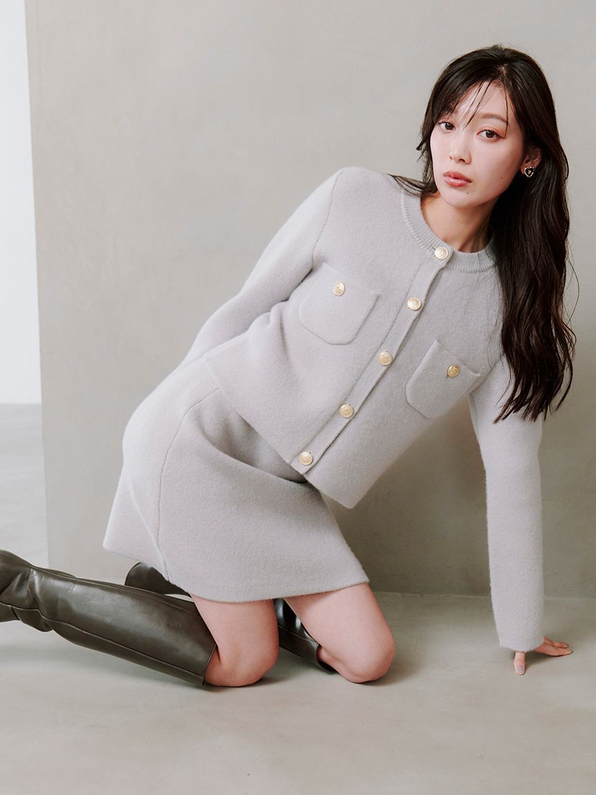 SNIDEL「フォックスニットスカート」|スカート|