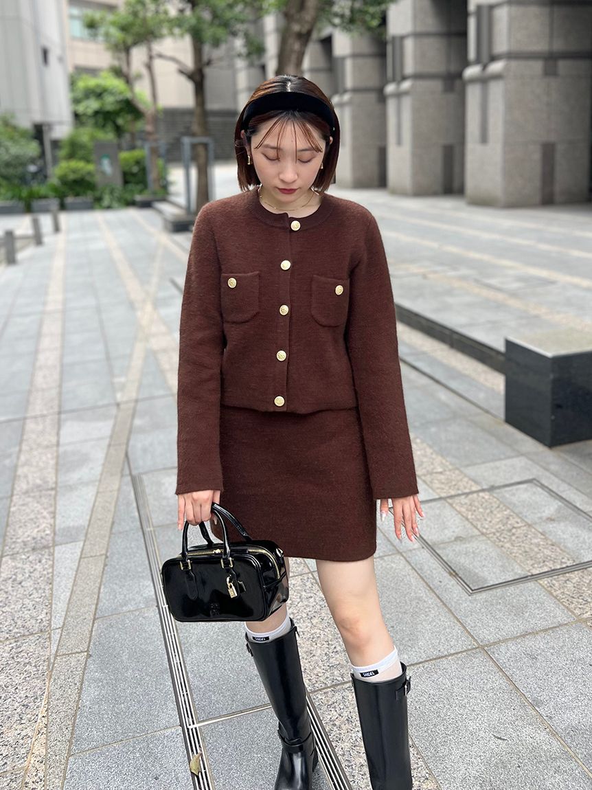 SNIDEL「フォックスニットスカート」|スカート|BRW