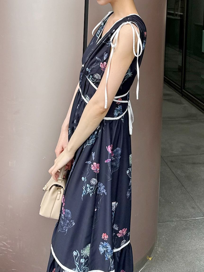 SNIDEL「【00サイズあり】フラワードロストディティールワンピース」|ワンピース|