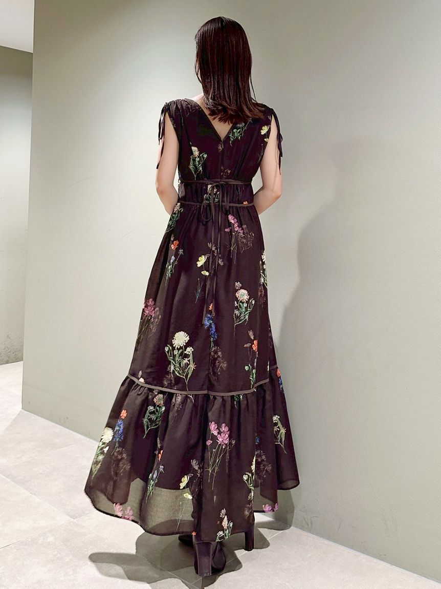 SNIDEL「【00サイズあり】フラワードロストディティールワンピース」|ワンピース|