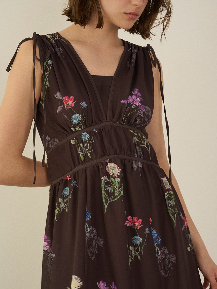 SNIDEL「【00サイズあり】フラワードロストディティールワンピース」|ワンピース|