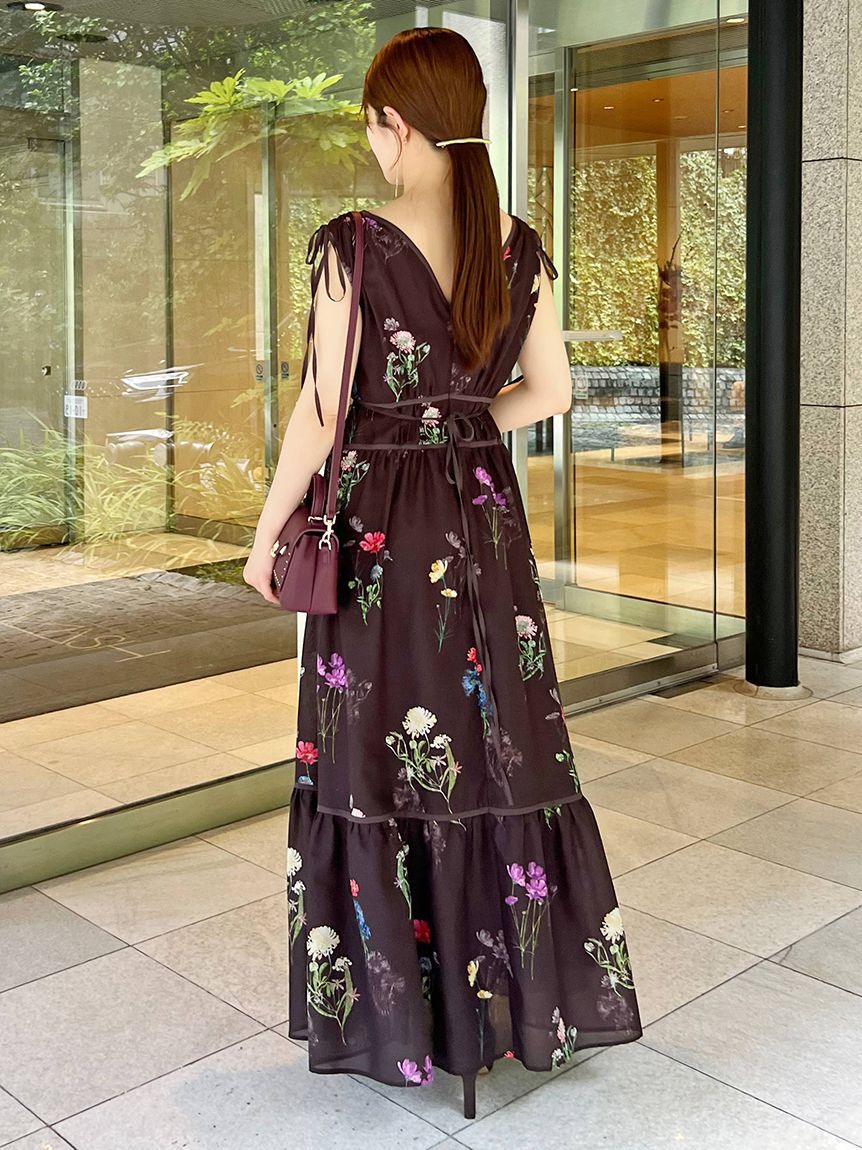 SNIDEL「【00サイズあり】フラワードロストディティールワンピース」|ワンピース|