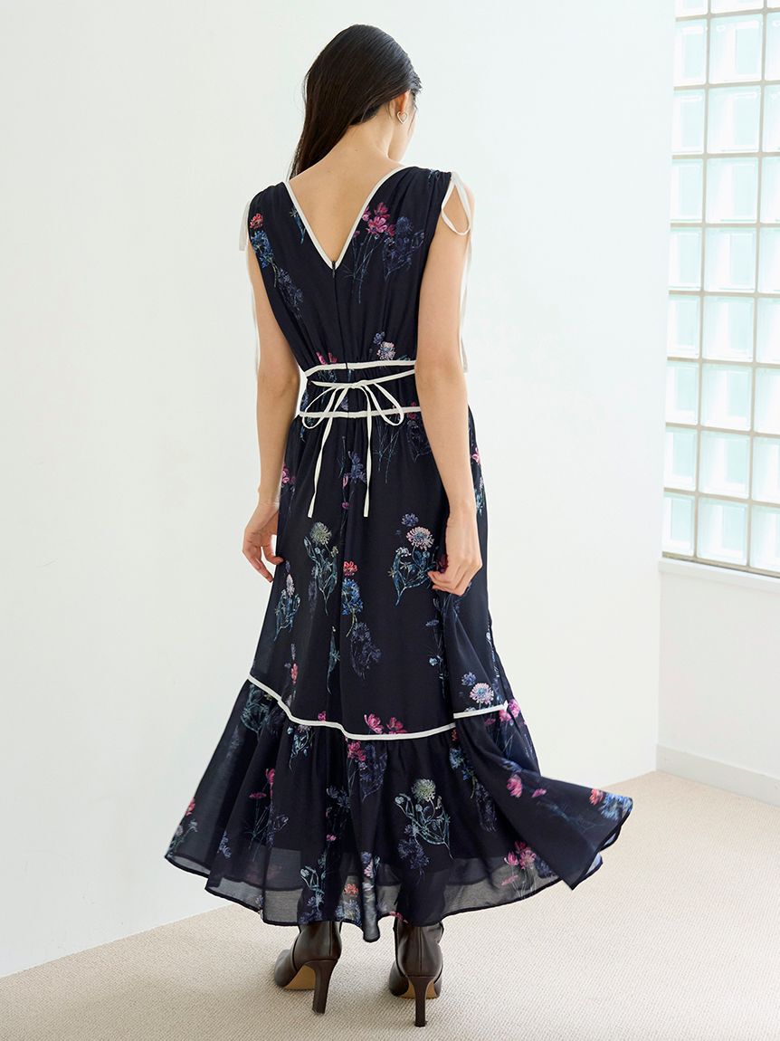 SNIDEL「【00サイズあり】フラワードロストディティールワンピース」|ワンピース|