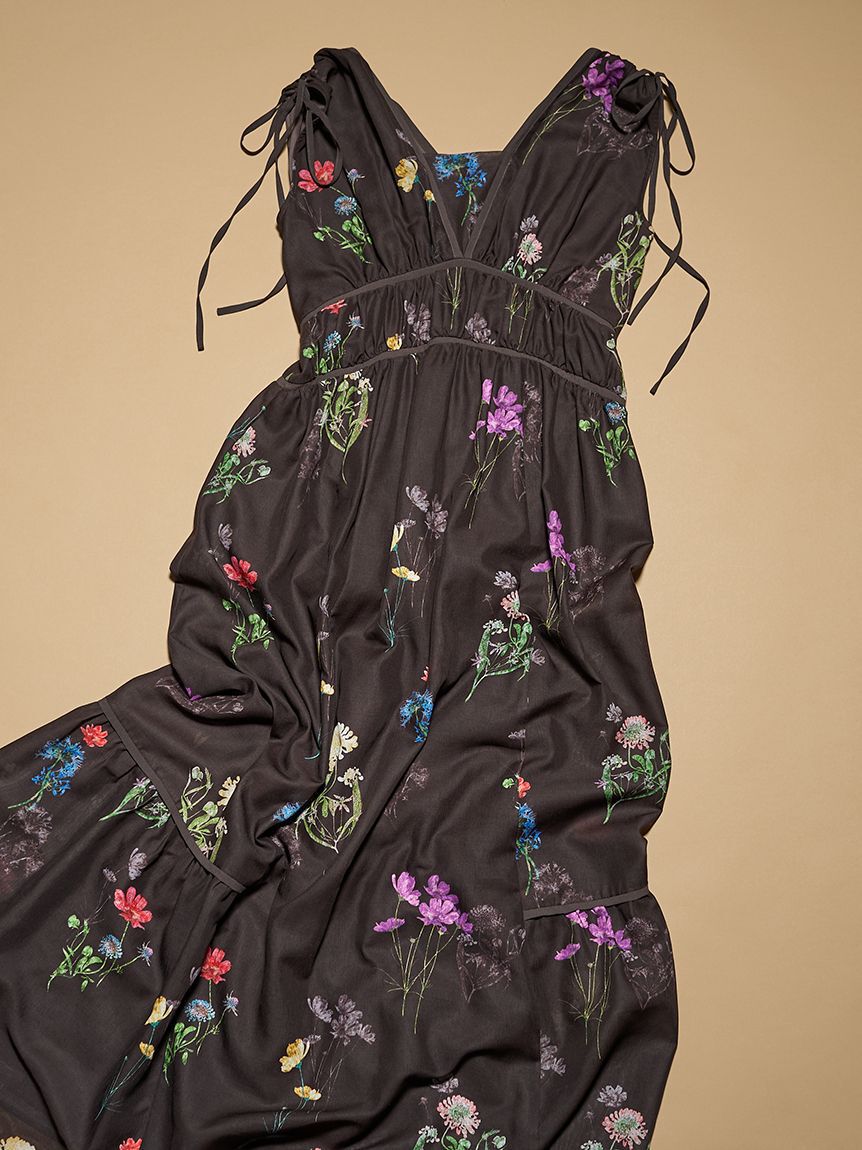 SNIDEL「【00サイズあり】フラワードロストディティールワンピース」|ワンピース|