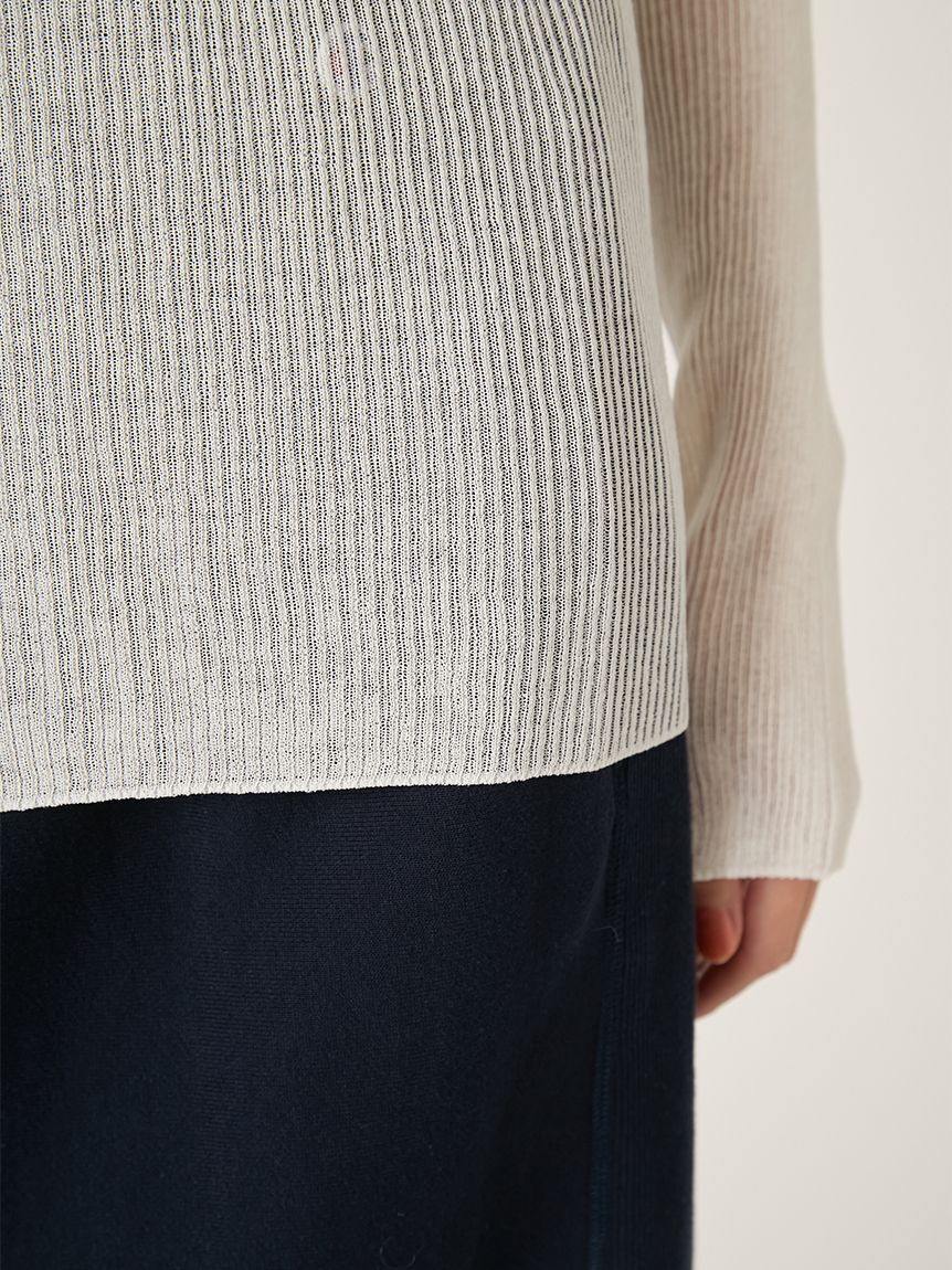 FRAY I.D「シアーハイネックニットプル/ウォッシャブル」|ニット・セーター|