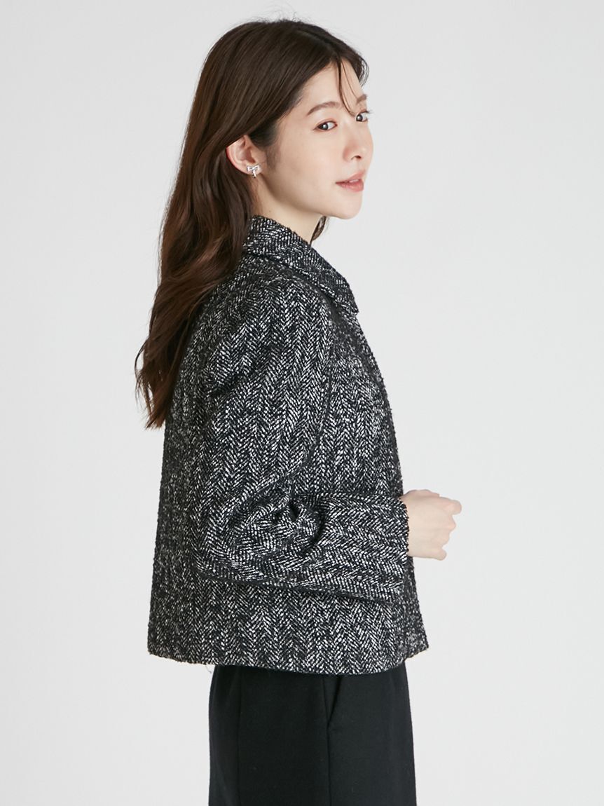 CELFORD「ステンカラーショートジャケット」|テーラードジャケット|