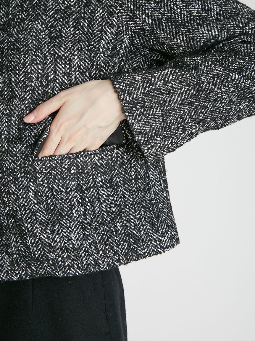 CELFORD「ステンカラーショートジャケット」|テーラードジャケット|