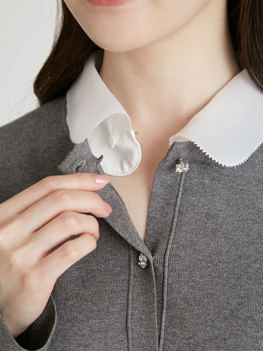 CELFORD「デタッチャブル総針カーディガン」|カーディガン|