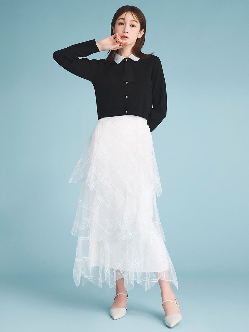 CELFORD「デタッチャブル総針カーディガン」|カーディガン|