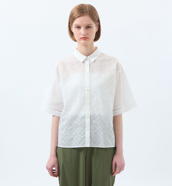 MACKINTOSH PHILOSOPHY「スクエアレースブラウス」|シャツ・ブラウス|