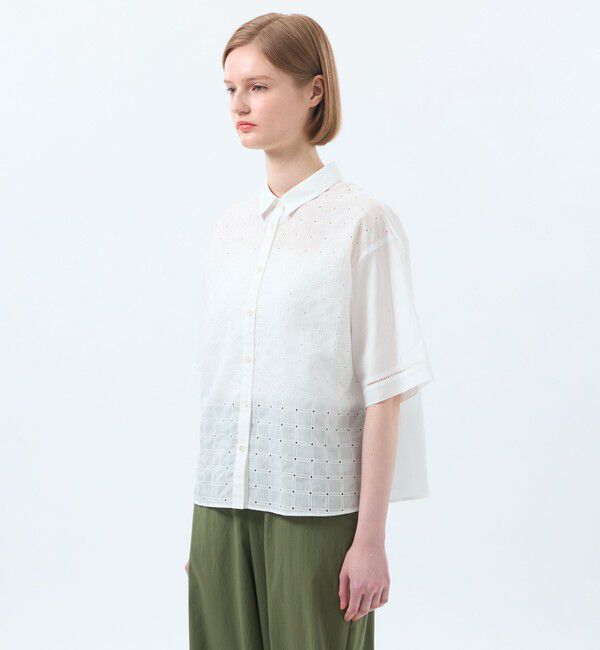 MACKINTOSH PHILOSOPHY「スクエアレースブラウス」|シャツ・ブラウス|