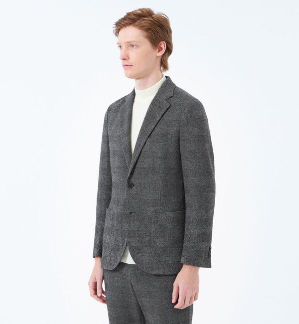 MACKINTOSH PHILOSOPHY「テーラードジャージー ジャケット グレンチェック/千鳥」|テーラードジャケット|